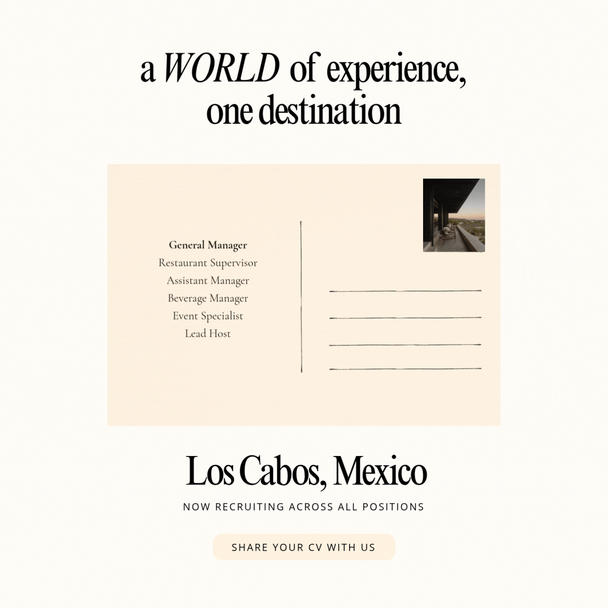Estamos contratando. Envía tu CV.